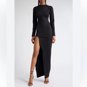 New Mother Of All Clair Long Sleeve Slit Hem Dress